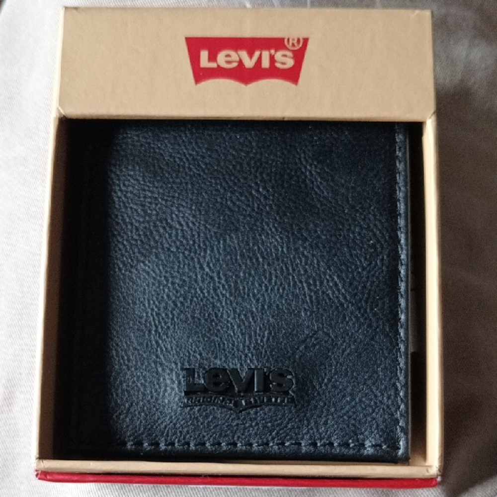 Levi's Dark Leather Card Holder